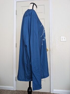 Othr Men's Long Sleeve Tee in Deep Blue with White Script